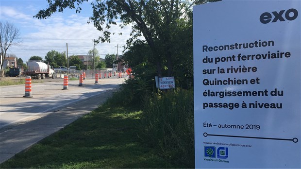 Travaux à Vaudreuil-Dorion: 7,6 M$ pour reconstruire le pont ferroviaire de la rivière Quinchien 