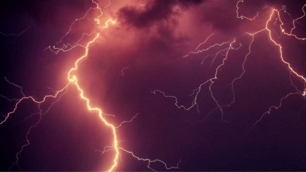 Une veille d'orages violents est en vigueur pour la région du Suroît 