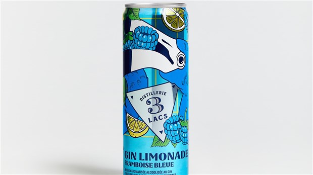 Un nouveau Gin Limonade Framboise Bleue pour la Distillerie 3 Lacs 