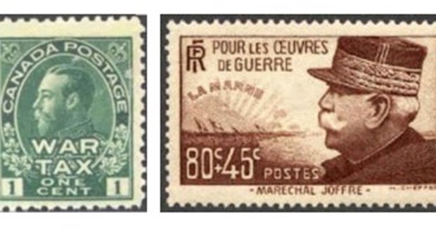 La Première Guerre mondiale illustrée par les timbres