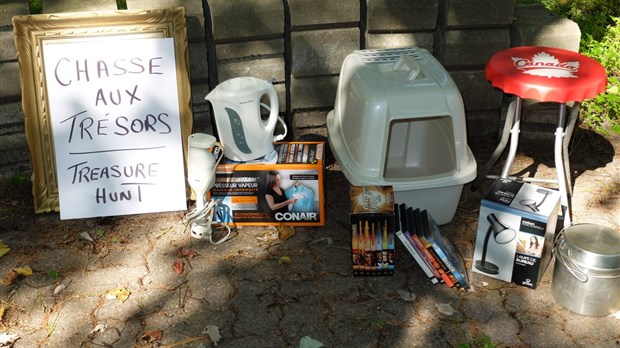 On se prépare pour la chasse aux trésors à Saint-Lazare