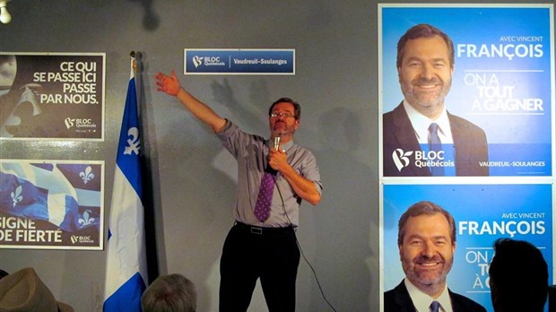 Le bloquiste Vincent François lance officiellement sa campagne dans Vaudreuil-Soulanges