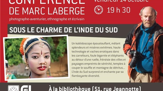 Soirée-conférence voyage avec Marc Laberge