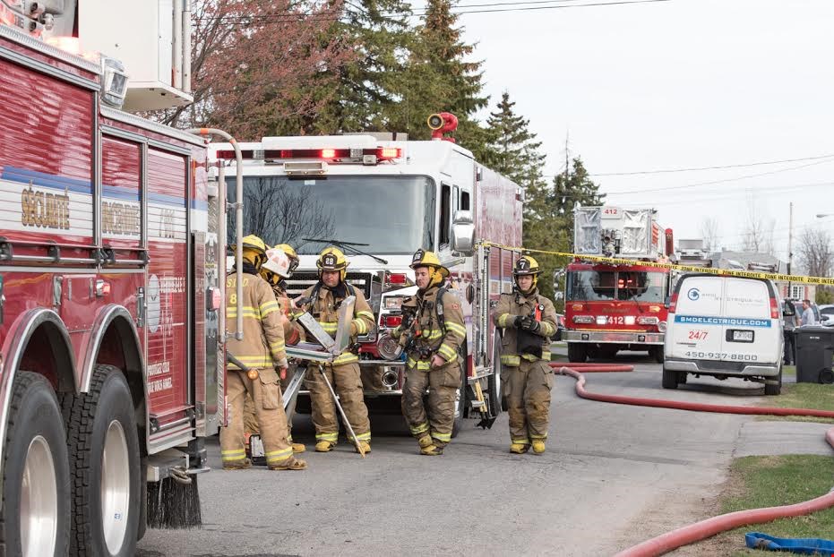 Incendie dans un garage de VaudreuilDorion
