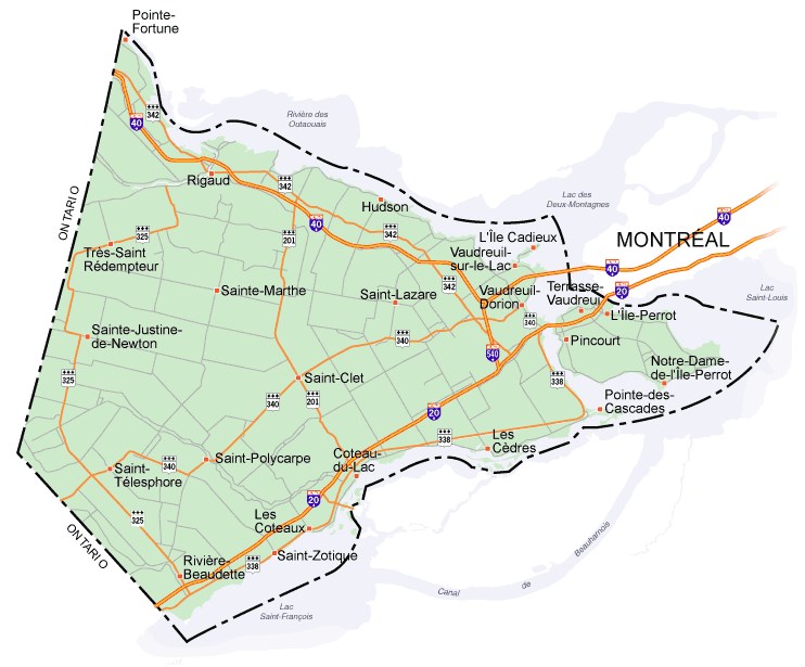 VaudreuilSoulanges reconnue comme un des territoires formant l