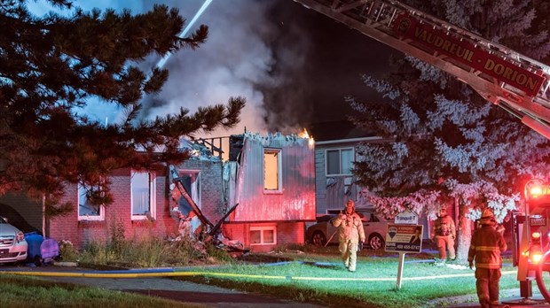 Incendie suspect à Vaudreuil-Dorion