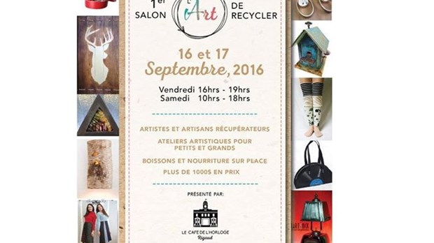 Première édition du salon « l’Art de recycler » au Café de l’Horloge à Rigaud
