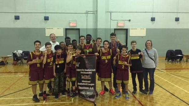 Basketball: Les Cavaliers Benjamin AA de l'Île-Perrot nommés grand champions