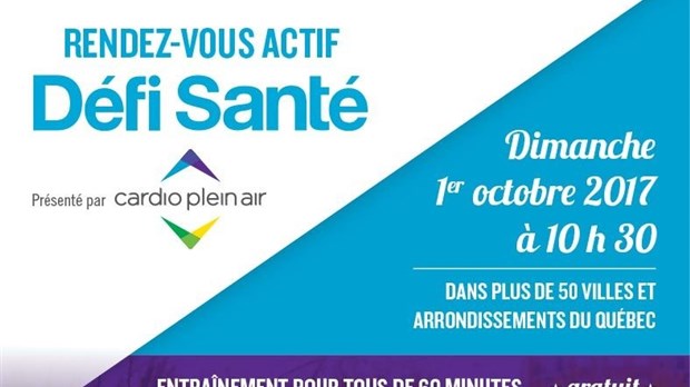 Cardio Plein Air vous convie au Rendez-vous actif Défi Santé