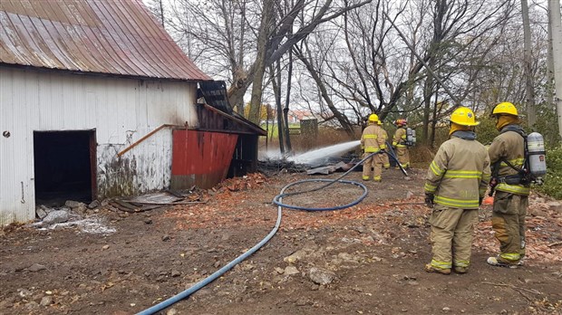 Un incendie détruit un cabanon à Les Cèdres