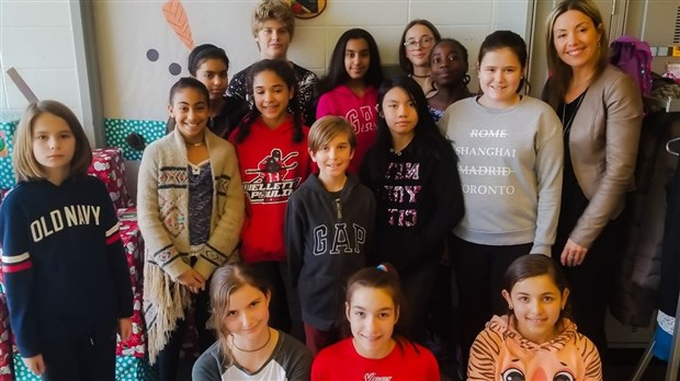 Des élèves de l'école Brind'Amour viennent en aide à des familles dans le besoin