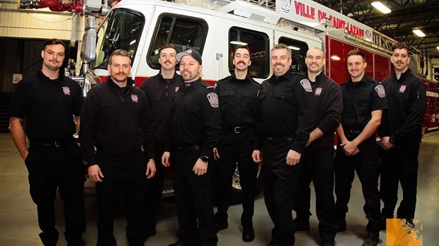 Les pompiers de Saint-Lazare terminent le Movember en beauté
