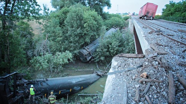 Déraillement de train : Le pire est évité à Saint-Polycarpe
