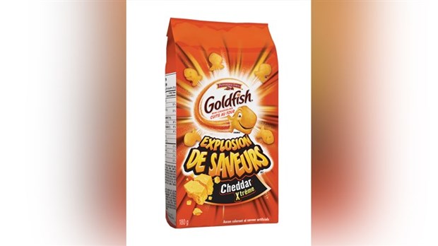  Salmonella : rappel de craquelins Goldfish Explosion de saveur Cheddar Xtrême