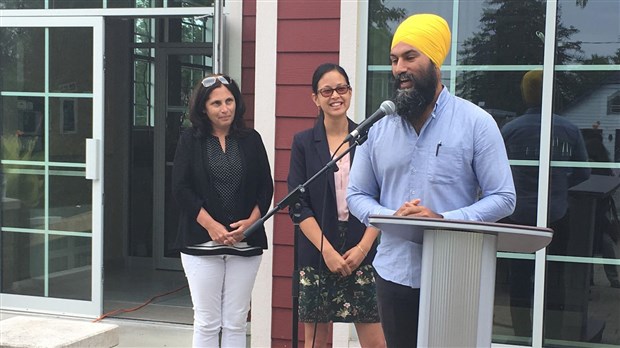 Le chef du NPD, Jagmeet Singh visite la circonscription de Salaberry-Suroît  