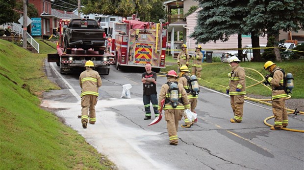 Perte de contrôle à Rigaud, la rue Saint-Pierre barrée durant plusieurs minutes