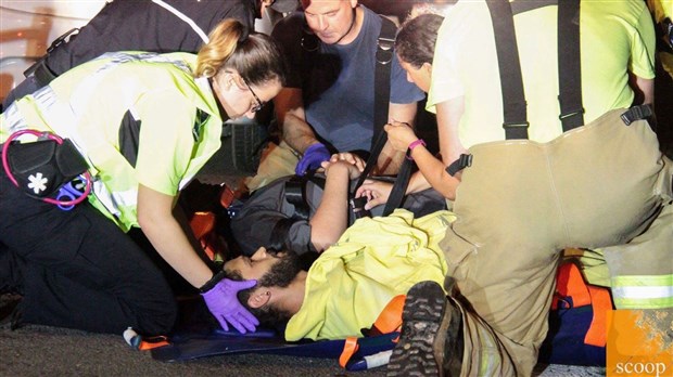 Une collision fait cinq blessés mineurs à Sainte-Marthe 
