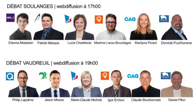Élections 2018 : Qui participera aux débats de Vaudreuil et Soulanges ?