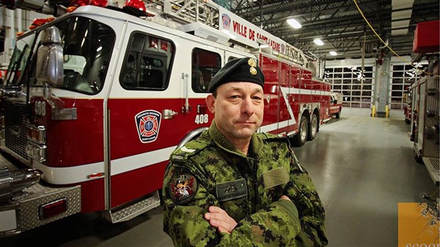 Martin Tanguay: pompier à Saint-Lazare et mitrailleur aérien sur les hélicoptères tactiques Griffons pour les Forces armées canadiennes à Bagdad 