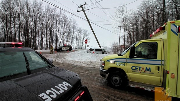 Violente sortie de route à Saint-Polycarpe