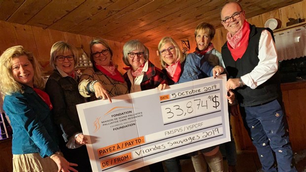 Souper gastronomique et viandes sauvages : plus de 33 000 $ pour la Fondation de la Maison de soins palliatifs de Vaudreuil-Soulanges