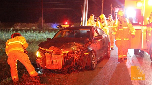 Une collision mène à l'arrestation d'un automobiliste à Saint-Lazare
