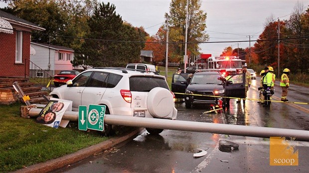 Accident avec blessés mineurs à Saint-Lazare
