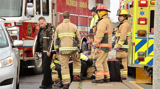 Un homme s'est fait happer sur le boulevard de la Gare, à Vaudreuil-Dorion