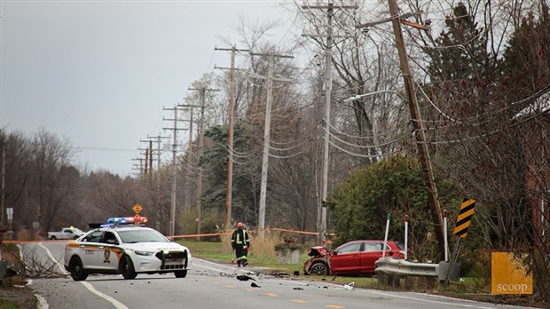 Accident à Vaudreuil-Dorion : une femme est arrêtée