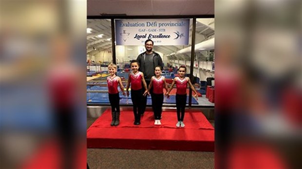 Cinq athlètes de Gymini font belle figure à Laval