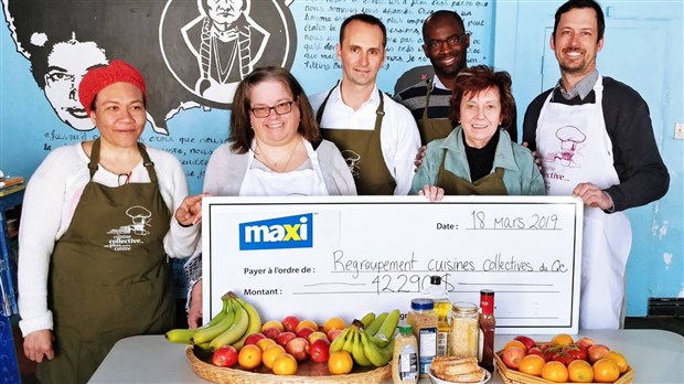 42 990$ pour 1200 groupes de cuisine collective dans la province 