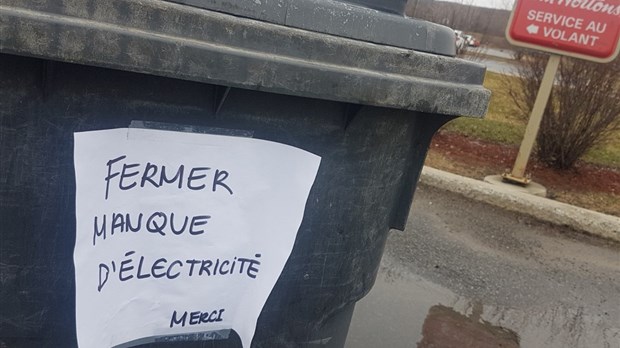 Pannes de courant en cours dans le secteur commercial de Rigaud