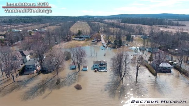 Inondations 2019 : nouvelles images aériennes des inondations dans Vaudreuil-Soulanges