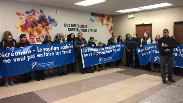 Le Syndicat du personnel de soutien scolaire demande l'appui des commissaires