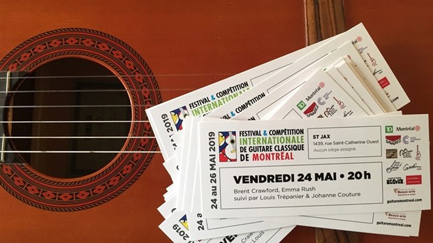 Guitare Montréal présente du 24 au 26 mai Festival et Compétition Internationale de Guitare Classique de Montréal