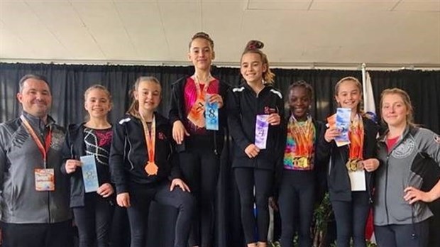 Les gymnastes de Gymini rapportent 20 récompenses de la Coupe provinciale 2019