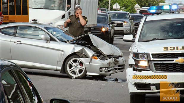 Un véhicule de la Sûreté du Quebec impliqué dans un accident