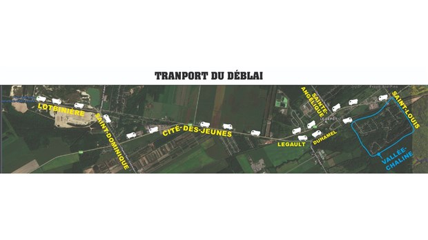Circulation de véhicules lourds jusqu’à l’automne à Saint-Lazare et Les Cèdres