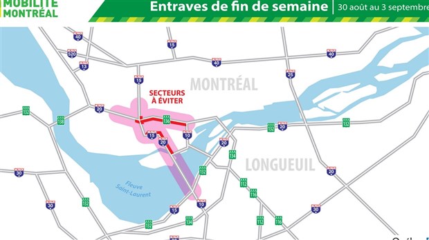 Plusieurs fermetures importantes sur le réseau routier de la métropole en fin de semaine