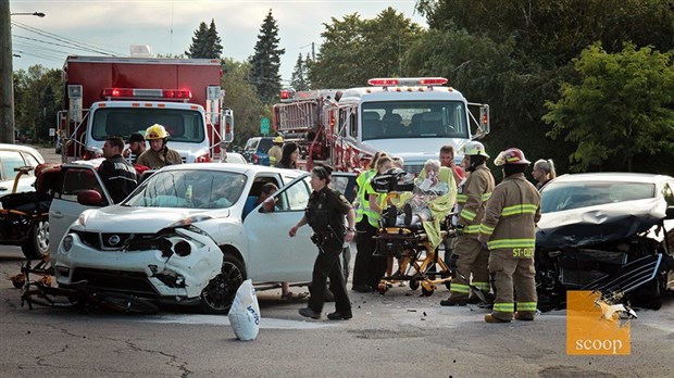 Une collision frontale fait cinq blessés à Saint-Clet