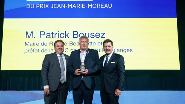 Patrick Bousez est récompensé par la Fédération québécoise des municipalités