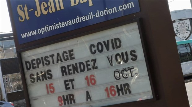 Clinique de dépistage mobile à Vaudreuil-Dorion