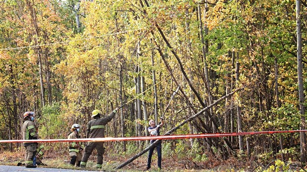 Le vent force l’intervention des pompiers de trois municipalités de Vaudreuil-Soulanges