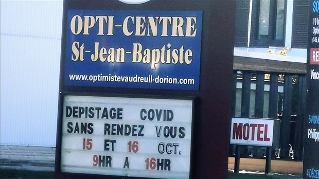 Rappel: Le CISSSMO tiendra une clinique de dépistage mobile à Vaudreuil-Dorion