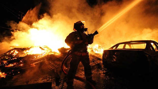 Incendie majeur au coeur de Dalhousie, dans Saint-Télesphore