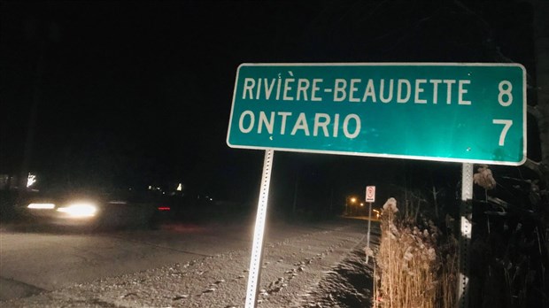 Une bourde du MTQ inverse Rivière-Beaudette et l'Ontario