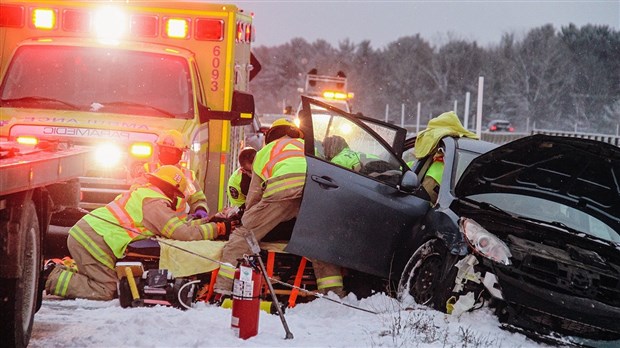 Un accident fait deux blessés sur l’autoroute 40 Ouest à Saint-Lazare