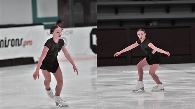 Charlotte Giraldeau se classe au 9e rang lors des Championnats de Section de Patinage Québec