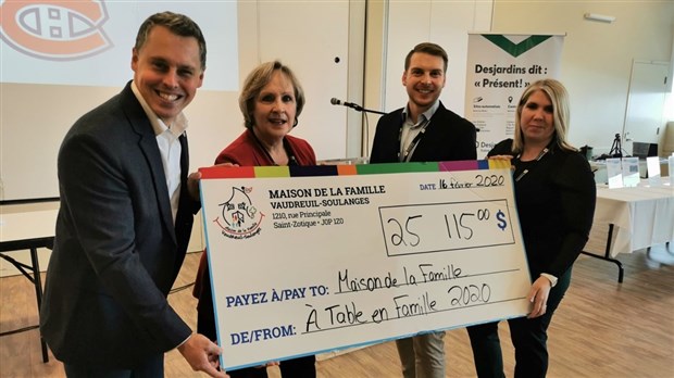  Plus de 25 000 $ pour la Maison de la famille de Vaudreuil-Soulanges