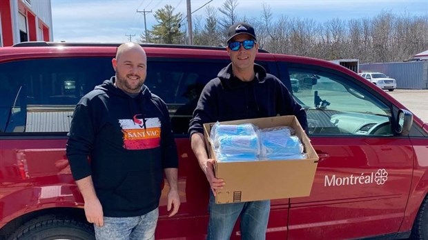 Sanivac remet 3000 masques aux anges gardiens